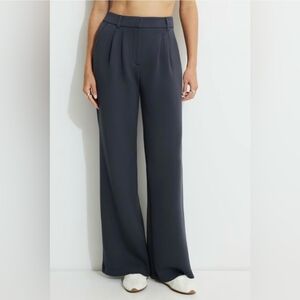 Dynamite Scuba "Alex Anywhere" Wide Leg Dress Pants Small Xsmall XS S blue Navy